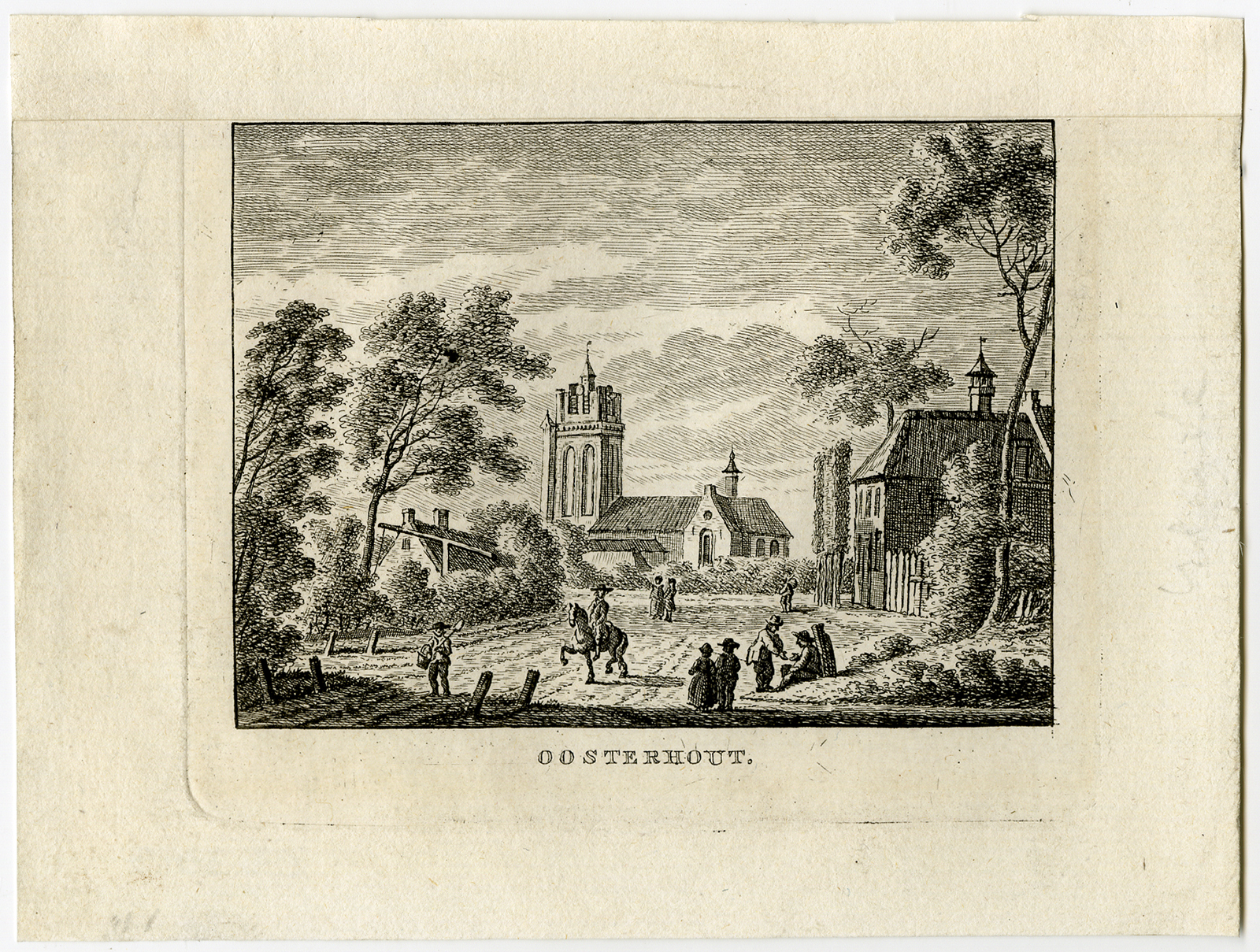 , Antique Print-CHURCH-OOSTERHOUT-BRABANT-KLAPPEIJSTRAAT-Bulthuis-Bendorp-1792, Pictura Antique Prints