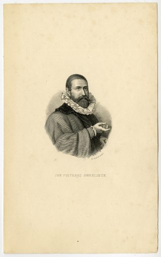 Antique Print-PORTRAIT-JAN PIETERSZOON SWEELINCK-COMPOSER-Steelink-ca. 1890