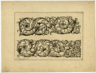 Rare Antique Print-ORNAMENT-GOLDSMITH-DESIGN-8-Winter-1696