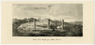 Antique Print-TROY-TEMPLE-RUIN-HISARLIK-Choiseul-Melling-Goubaud-1822