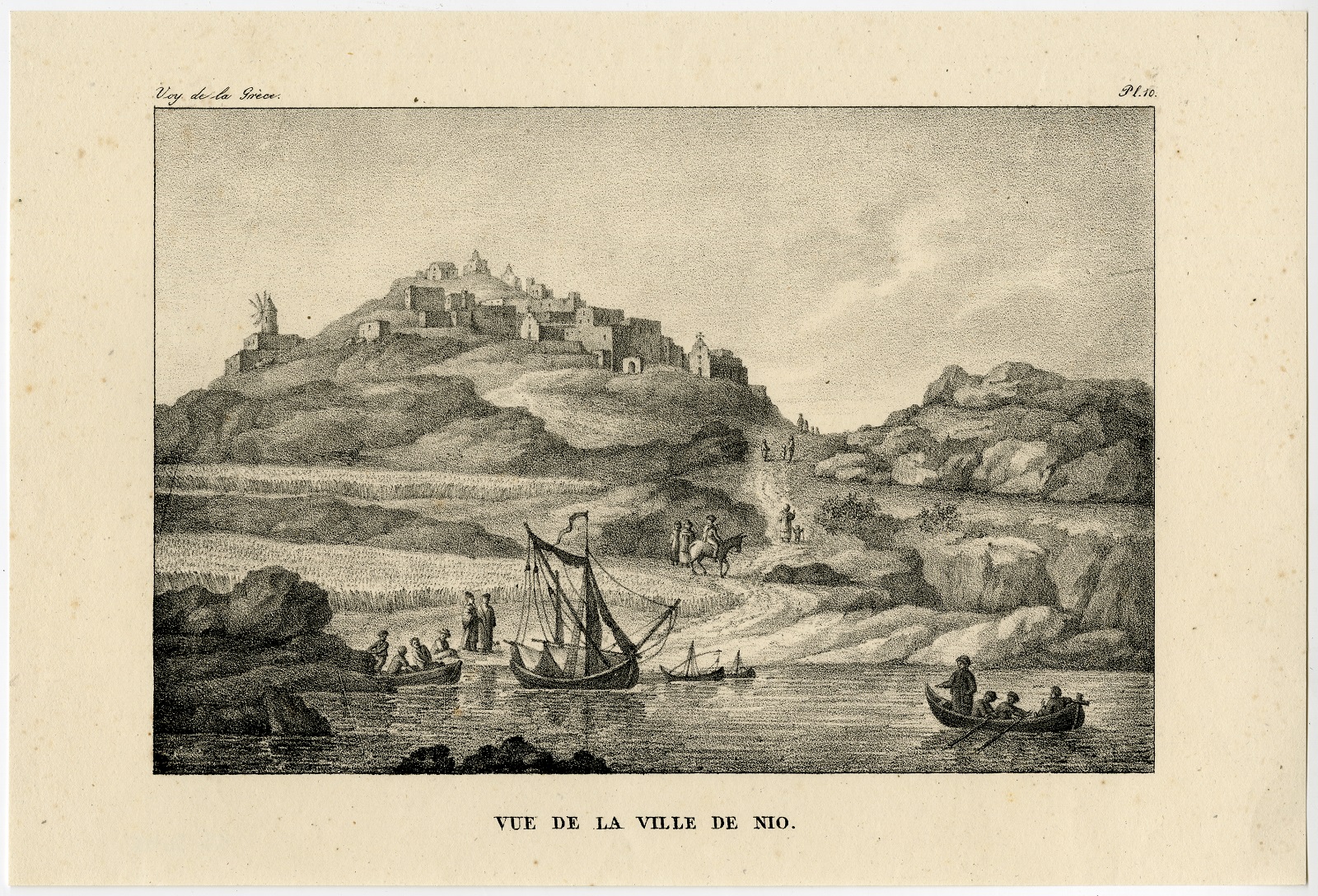 Cb3095 416x283 Antique Print-GREECE-ISLAND-IOS-AEGEAN-Choiseul-Melling-Goubaud-1822