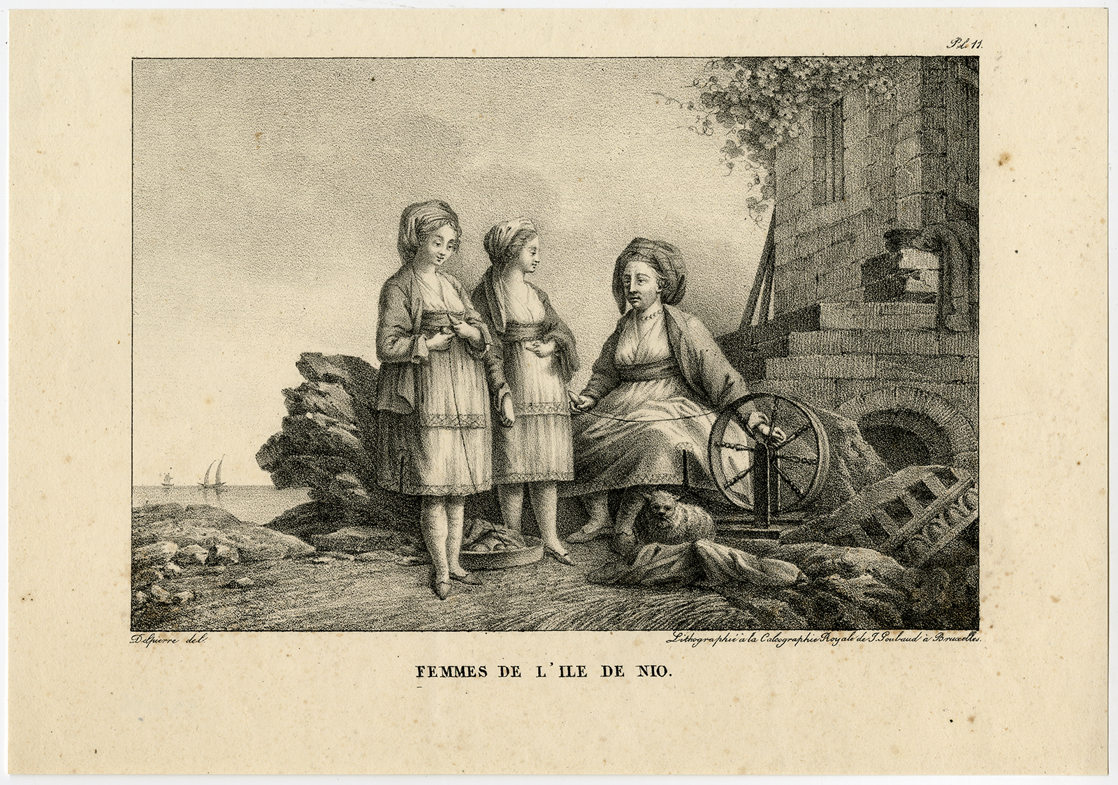 Cb3096 416x292 Antique Print-WOMEN-COSTUME-IOS-GREECE-Choiseul-Melling-Goubaud-1822