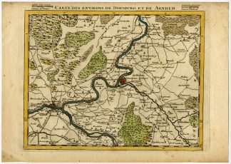 Antique Print-DOESBURG-ARNHEM-NETHERLANDS-Le Rouge-Lerouge-c.1740
