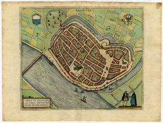 Antique Print-DEVENTER-NETHERLANDS-Braun-Hogenberg-1588