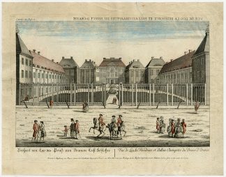Optical Antique Print-LOO-PALACE-ORANGE-NASSAU-APELDOORN-Leizelt-c.1770