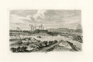 Antique Print-BREAKTHROUGH-BETUWE-BANDIJK-INGEN-LINGE-BUREN-Sorensen-1855