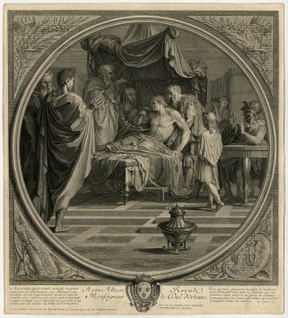 Antique Print-HISTORY-ALEXANDER THE GREAT-PHILIPPUS-Le Sueur-Audran-1711