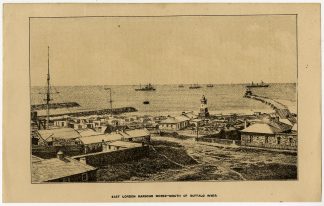 Antique Print-LONDON-HARBOUR-WORKS-BUFFALO-RIVER-SOUTH AFRICA-Anonymous-c. 1870