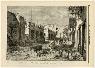 Antique Print-EARTHQUAKE-PANAMA-MEXICO-UNITED STATES-Meyer-c. 1900