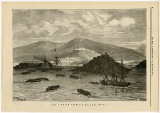 Antique Print-PORT-LA CALLE-EL KALA-SEAPORT-ALGERIA-STEAMER-Deschamps-c. 1900