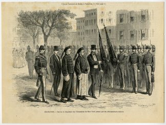 Antique Print-UNITED STATES-REGIMENT-NEW YORK-CHINESE-AMBASSADORS-Dutheil-1868
