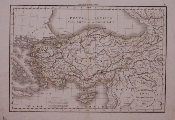 , ANTIQUE MAP – ASIA MINOR – TURKEY – DELAMARCHE – 1835, Pictura Antique Prints