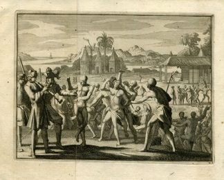 ANTIQUE PRINT-TRADE WITH MOORES-SENEGAL-vd Aa-1708