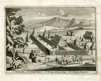 ANTIQUE PRINT-KING PETER-SESTERS-LIBERIA-vd Aa-1708