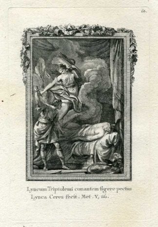 Antique Print-MYTHOLOGY-CERES-DEMETER-TRIPTOLEMUS-1799