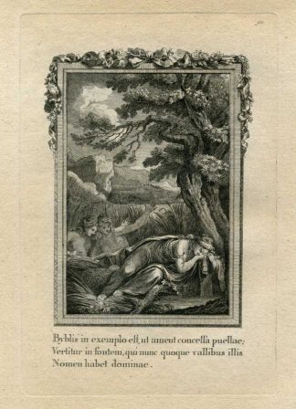 Antique Print-MYTHOLOGY-BYBLIS-CAUNUS-FOUNTAIN-1799