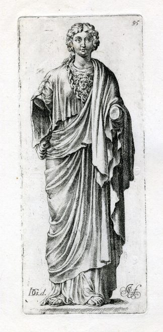 Antique Print-FEMALE-SCULPTURE-Jan de Bisschop-1668