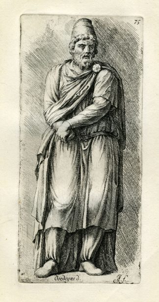 Antique Print-MAN-SCULPTURE-Jan de Bisschop-1668