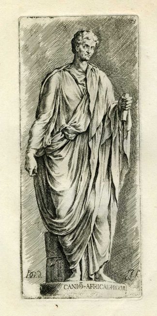 Antique Print-AUGUSTUS-SCULPTURE-Jan de Bisschop-1668