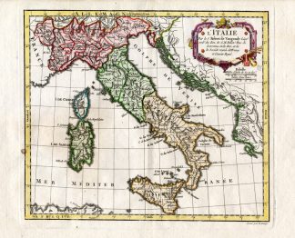 Antique Map-ITALY-SICILY-SARDINIE-Vaugondy-1778