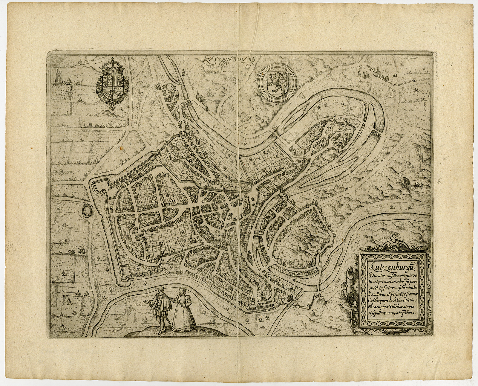 Ebm0322 4 416x336 Antique Print-LUXEMBOURG-CITY-LUTZENBURGUM-Guicciardini-1649