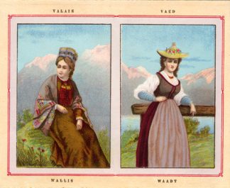 AntiqueCostumePrint-WALLIS-VALAIS-VAUD-SWITZERLAND-1892