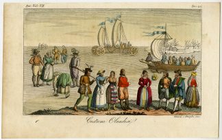 Antique Print-WINTER-COSTUME-SAILWAGON-SKATING-Ferrario-Giarre & Stanghi-1823