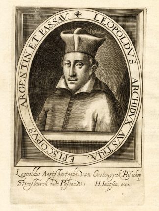 Antique Print-LEOPOLD V-ARCHDUKE OF FURTHER AUSTRIA-BISHOP-Van Meteren-1618
