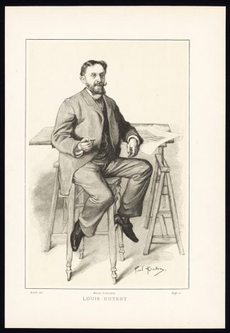 Antique Print-CHARLES LOUIS DUTERT-PORTRAIT-Revue Illustre-1890