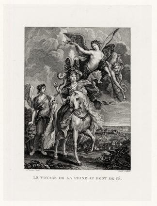 Antique Print-RUBENS-LE VOYAGE DE LA REINE AU PONT DE CE-MEDICI-Duthe-1873