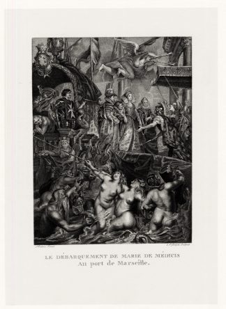 Antique Print-RUBENS-DEBARQUEMENT-PORT DE MARSEILLE-MARIE DE MEDICIS-Gouyon-1873