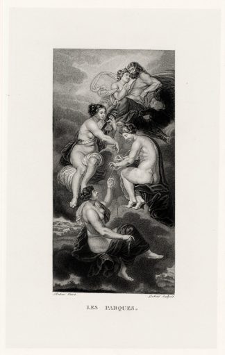 Antique Print-RUBENS-LES PARQUES-FATE-MARIE DE MEDICIS-JUPITER-JUNO-Gabriel-1873