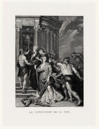 Antique Print-RUBENS-LA CONCLUSION DE LA PAIX-MARIE DE MEDICI-MERCURY-Duthe-1873