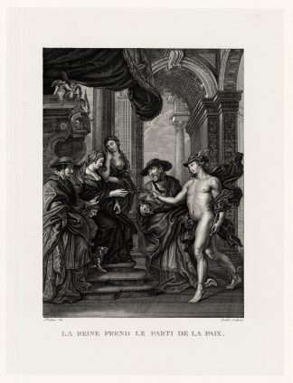 Antique Print-RUBENS-REINE PREND LE PARTI DE LA PAIX-MARIE DE MEDICI-Duthe-1873