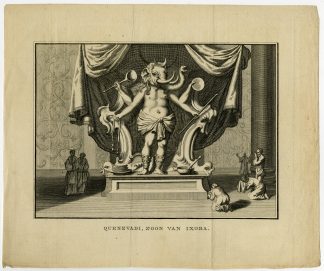 Antique Print-INDIA-IDOL-DEITY-IXORA-QUENEVADI-ELEPHANT-Hurd-1785