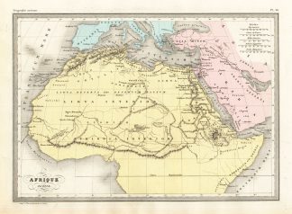 Antique Map-ANCIENT AFRICA-LIBYA-Malte-Brun-Sarrazin-1880