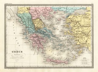 Antique Map-ANCIENT GREECE-Malte-Brun-Sarrazin-1880
