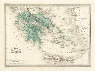 Antique Map-GREECE-CRETE-Malte-Brun-Sarrazin-1880