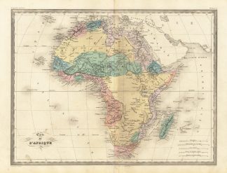 Antique Map-AFRICA-AFRIQUE-Malte-Brun-Sarrazin-1880