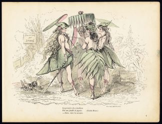 Antique Print-CRINOLINE-FARTHINGALE-FASHION-COSTUME-Gillot-Alfred Grevin-1865