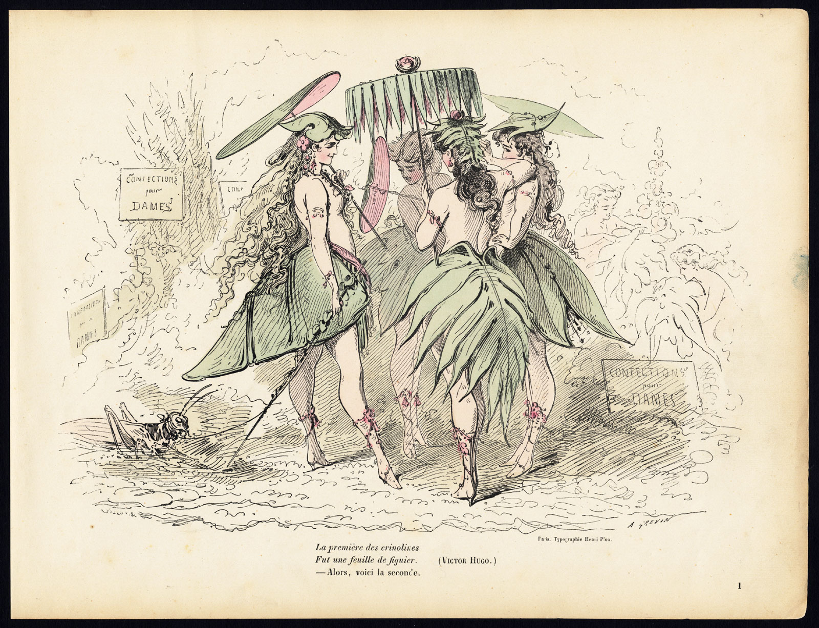 Lb6075b 416x319 Antique Print-CRINOLINE-FARTHINGALE-FASHION-COSTUME-Gillot-Alfred Grevin-1865