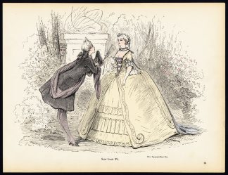 Antique Print-LOUIS XV-KING OF FRANCE-DRESS-COSTUME-Gillot-Alfred Grevin-1865