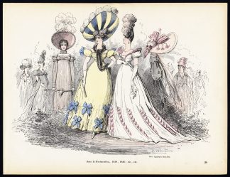 Antique Print-RESTAURATION-FRANCE-DRESS-COSTUME-Gillot-Alfred Grevin-1865