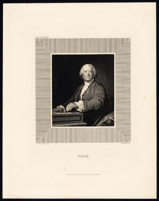 Antique Print-CHRISTOPH WILLIBALD VON GLUCK-COMPOSER-PORTRAIT-Walther-1850