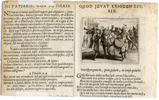 Antique Print-Quarto-PLAYING MUSIC-BULL-STREET MUSICIAN-Jacob Cats-1650