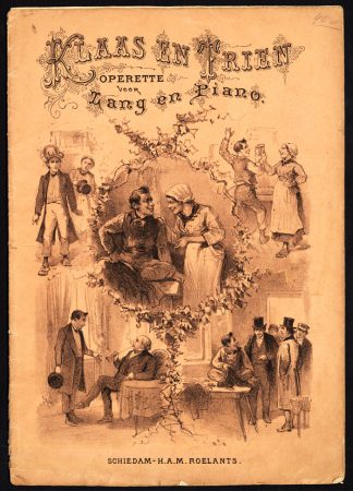 Antique Sheet Music-KLAAS EN TRIEN-PLAYING MUSIC-OPERETTE-P. Vasseur-1890