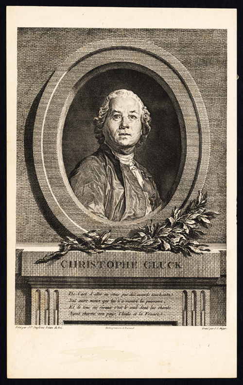 , Antique Print-CHRISTOPH WILLIBALD VON GLUCK-COMPOSER-PORTRAIT-Miger-1890, Pictura Antique Prints