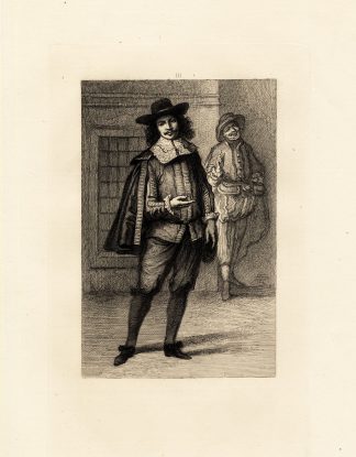Antique Print-MOLIERE AS A JOKER-JODELET-PORTRAIT-Houssaye-1880