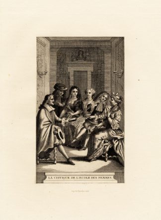 Antique Print-MOLIERE-PLAY-THEATER-CRITIQUE DE L'ECOLE DES FEMMES-Houssaye-1880