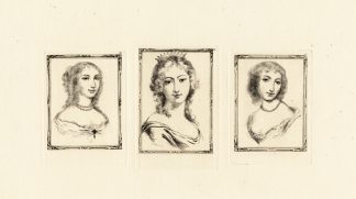 Antique Print-MOLIERE-PORTRAIT-MADELEINE BEJART-DE BRIE-Houssaye-Hanriot-1880